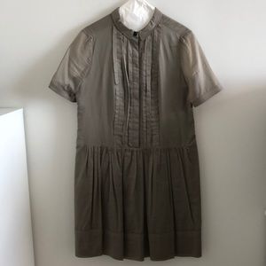 Burberry London Tan Collar Dress Size 12